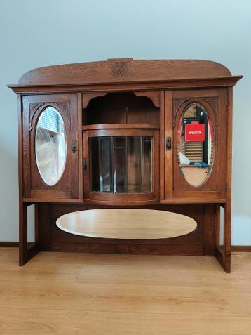 Antieke commode bovenkast / make-up tafel sidetable kaptafel