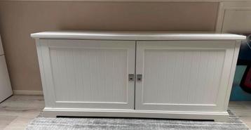 Wit tv-meubel met twee deuren - Gebruikt
