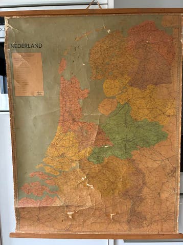 Vintage Landkaart Nederland