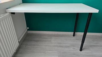 IKEA Lagkapten bureaublad (120x60) incl. 2 verstelbare poten