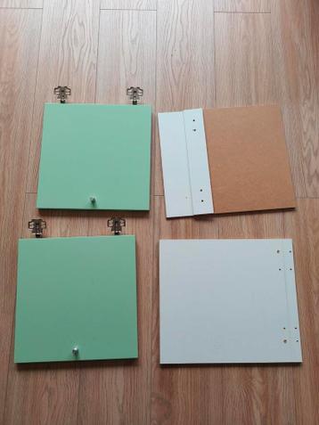 Ikea Kallax kast deurtjes - Groen en Wit