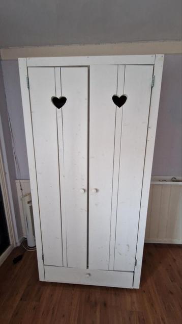Kinderkast Wit / massief hout