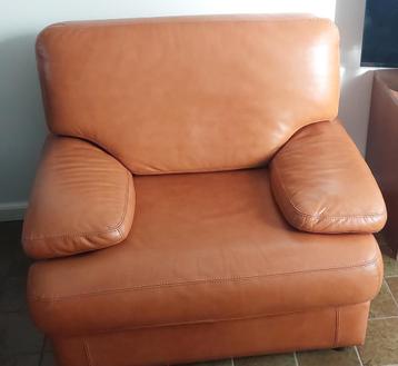 Echt lederen bankstel