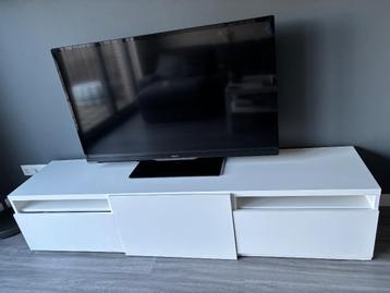 IKEA tv meubel BESTÅ 180x42x39 wit LAPPVIKEN