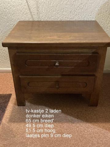Gratis af te halen: Mooi donker ladenkastje / tv-kastje