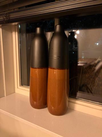 DIY Vazen zwart met bruin - Gratis af te halen