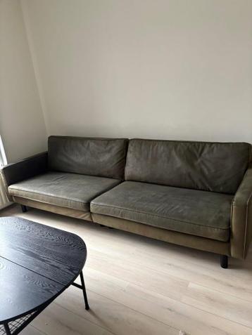 Comfortabele 3-zits bank in olijfgroen