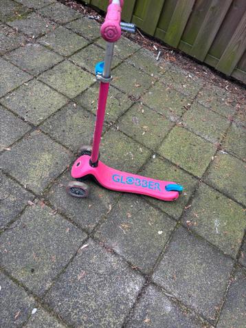 Roze Globber step voor kinderen