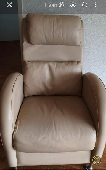 Beige fauteuil - comfortabele stoel
