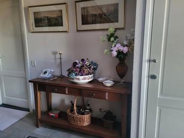 Prachtige landelijke Haltafel  Sidetable met 2 lades