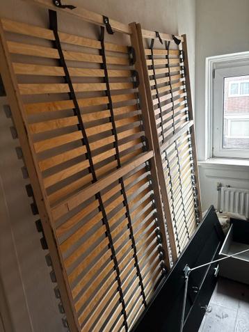 Twee lattenbodems 180x90 cm