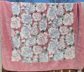 Zachte warme Deken met Bloemenprint