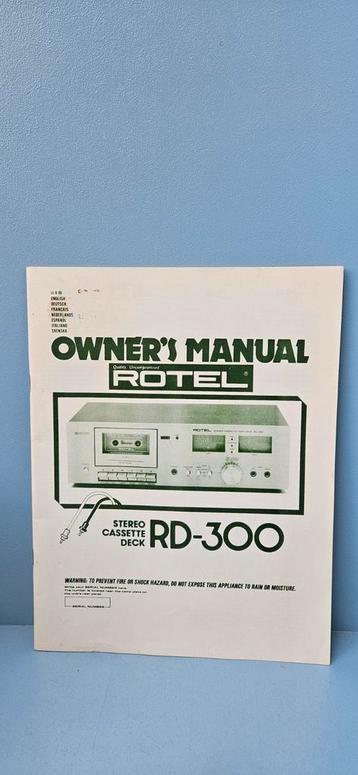 Handleiding cassette deck RR-300