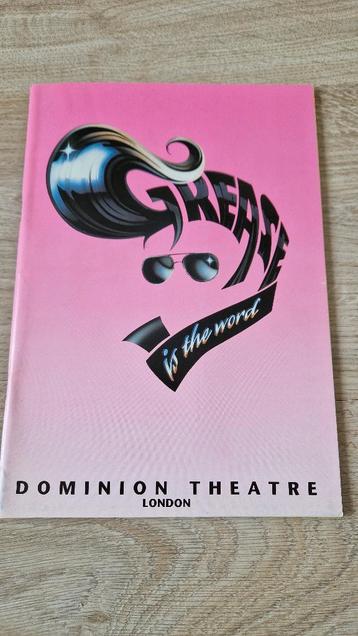 programmaboek Grease
