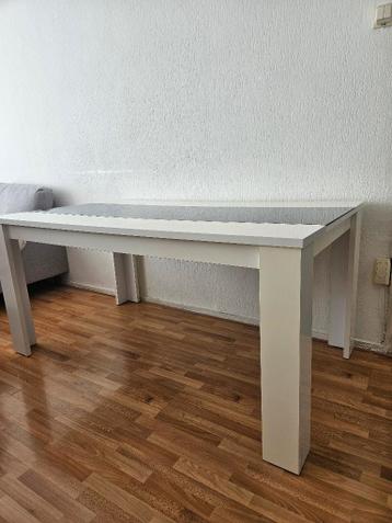 Eettafel wit/zwart