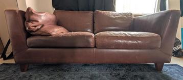 Leren bank (merk: Machalke, afmetingen: 165x90x67cm)