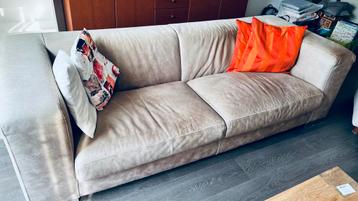 Leren bank 2.50 breed 1.00 diep