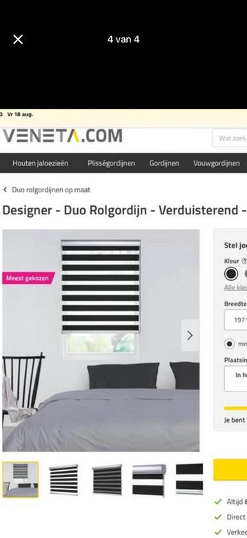 Gratis af te halen: Duo rolgordijn van Veneta
