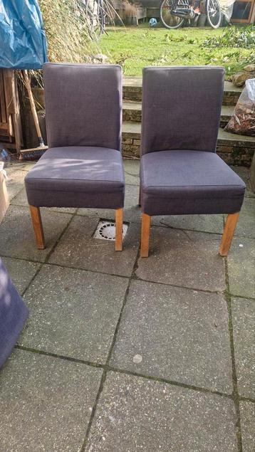 Eetkamerstoelen grijs (8 stuks) - gratis