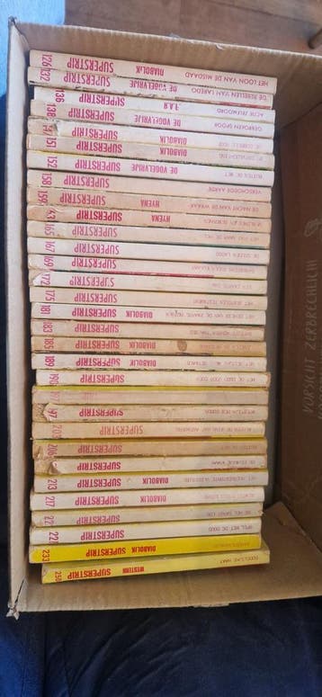 Grote collectie oude stripboeken