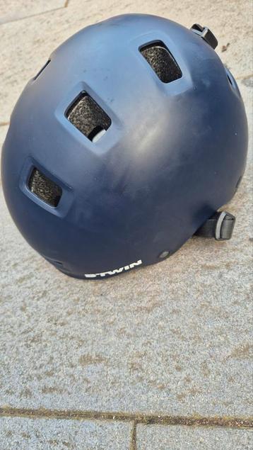 B'Twin Fietshelm - Donkerblauw, Maat M