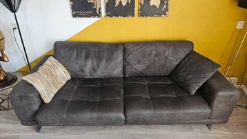 Entino Microleder Bank Antraciet 2,5-zits.