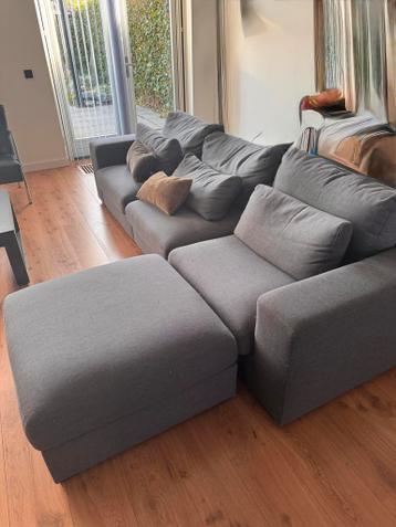 bankstel met lounge hocker - 290x105 cm zsm ophalen!