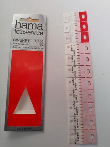 Om super 8/single 8 film aan elkaar te plakken