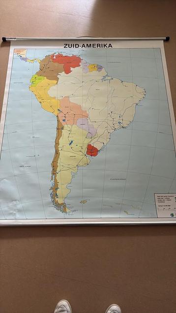 Grote landkaart van Zuid-Amerika - Gratis af te halen
