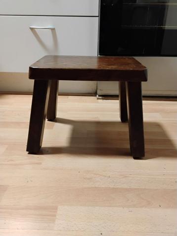 Houten bijzettafeltje - Vintage bruin