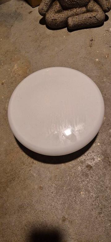 Witte Plafonnière met 2 LED Lampen