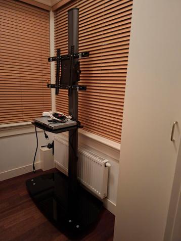 Televisie trolley op wieltjes met DVD-speler plateau