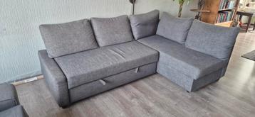 Ikea Friheten slaapbank - Grijs, 3-zits met opbergruimte