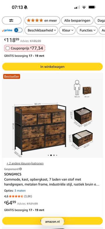 Commodekast / Opbergkast - Gratis af te halen