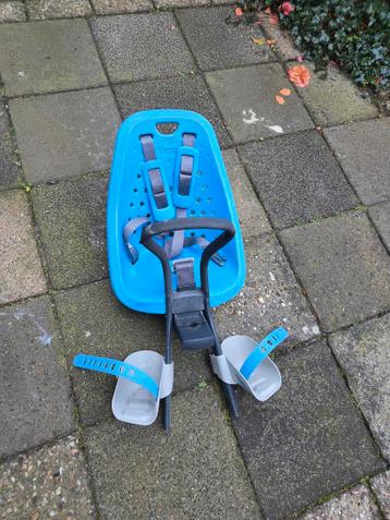 Yepp Mini Fietszitje - Blauw, Voorzitje met Voetsteuntjes