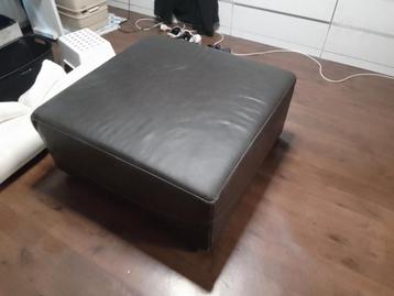 Leren poef Gratis.......ophalen