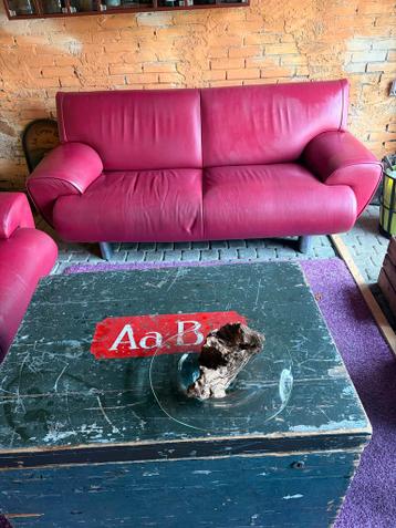 Leolux Leren 2- en 3-zitsbank - Gebruikt, Zit Perfect