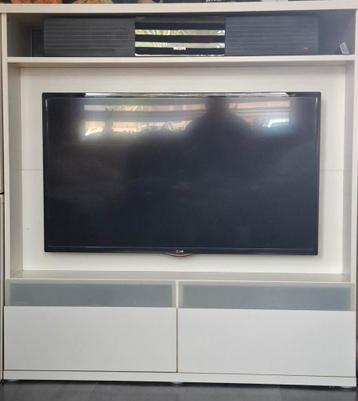 Wit Tv-meubel met 2 laden 120x128x40