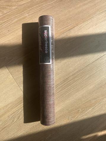 Nieuw SuperFresco Easy Behang - Koper/Bruin Grasdoek Look