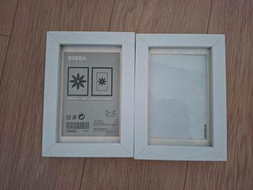 Ikea ribba fotolijstjes 10x15 2x wit