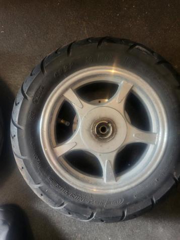 2 scooterwielen 10 inch voor en achter