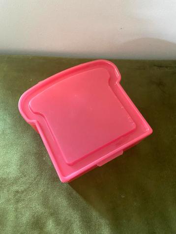 Broodtrommel roze, nooit gebruikt