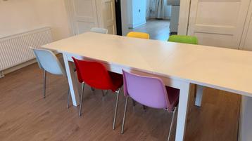 IKEA Uitklapbare Eettafel - Wit, Ruimtebesparend