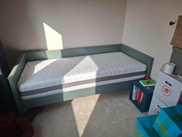 Bedbank 90x200 cm - mosgroen