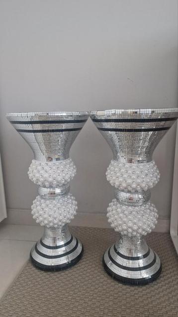 Plantenstandaard Zuilen met Parels (2 st