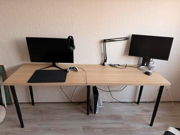 Mooi bureau 200x60cm - mag met gratis gamestoel