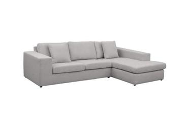 Beige hoekbank met extra kussens - Zeer goede staat