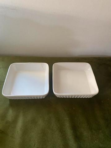 2 Witte Ovenschaaltjes - Perfect voor ovengerechten