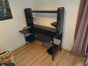 IKEA FREDDE bureau - Zwart gaming bureau met opbergruimte