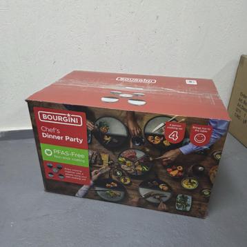 1375-202607: Bourgini Chef's Dinner Party 4 Personen NIEUW